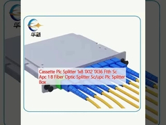 Cassette PLC Splitter 1x8 1x12 1x36 FTTH SC APC 1 8 Bộ chia sợi quang SC/UPC PLC Hộp chia